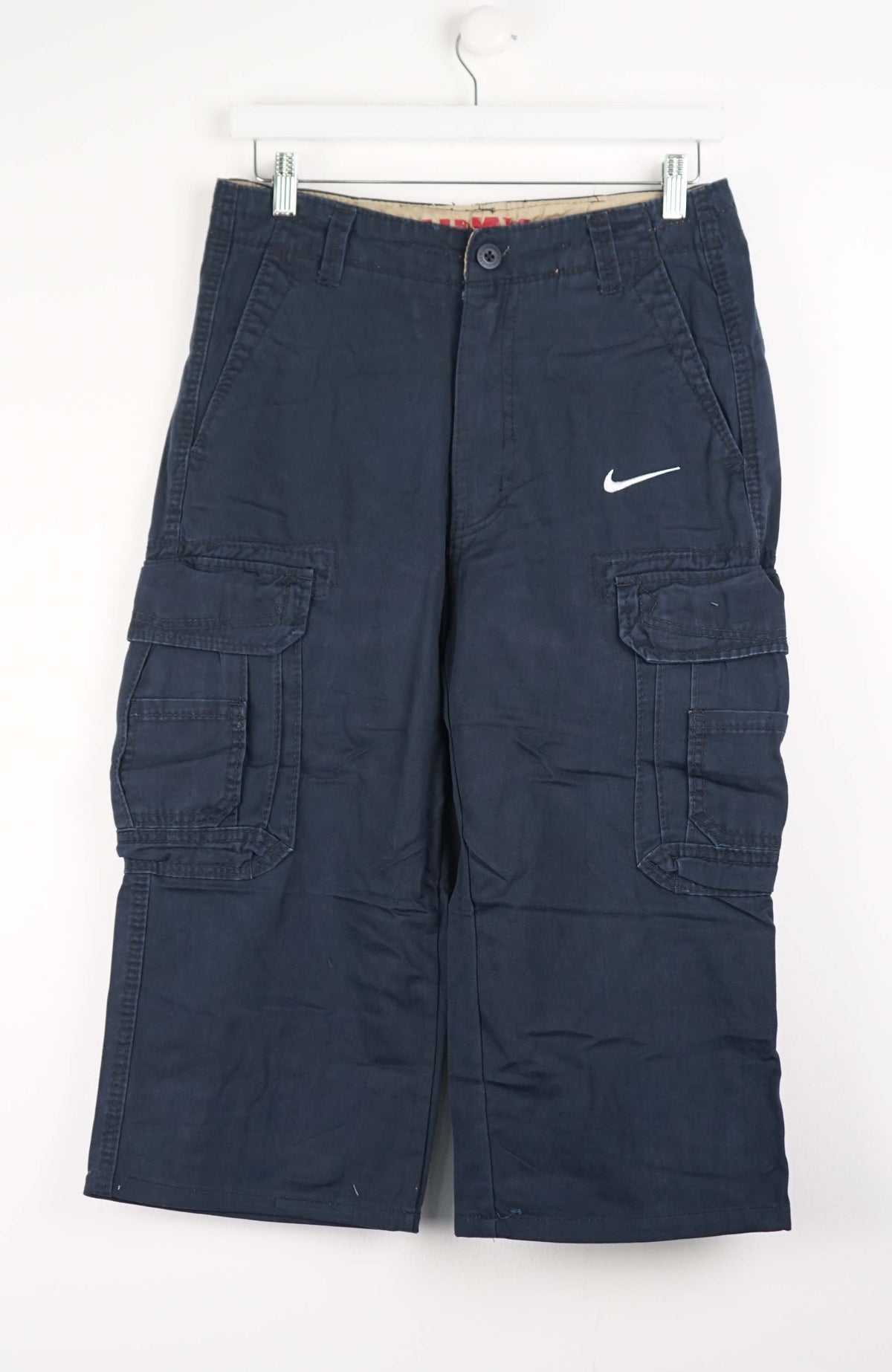 VINTAGE REWORK CARGO CAPRI SHORTS W32