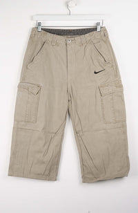 VINTAGE REWORK CARGO CAPRI SHORTS W32