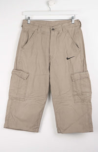 VINTAGE REWORK CARGO CAPRI SHORTS W32