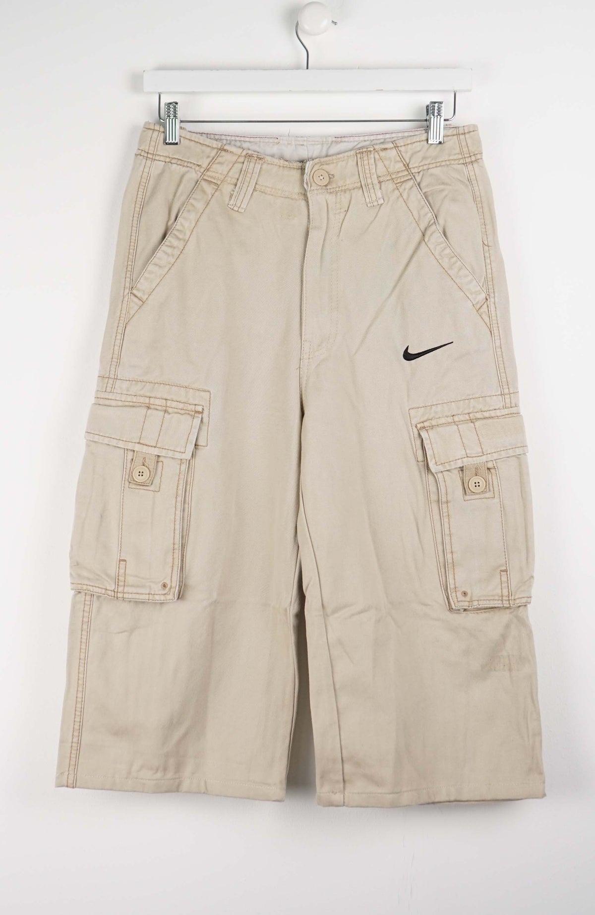 VINTAGE REWORK CARGO CAPRI SHORTS W32
