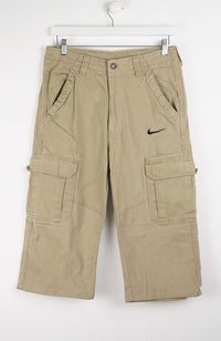 VINTAGE REWORK CARGO CAPRI SHORTS W32