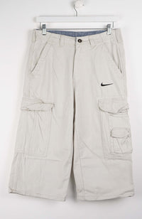 VINTAGE REWORK CARGO CAPRI SHORTS W33