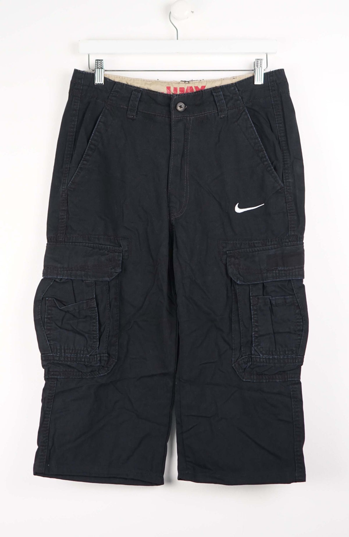 VINTAGE REWORK CARGO CAPRI SHORTS W33