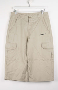 VINTAGE REWORK CARGO CAPRI SHORTS W34