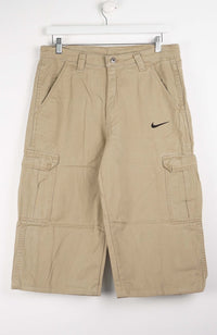 VINTAGE REWORK CARGO CAPRI SHORTS W34