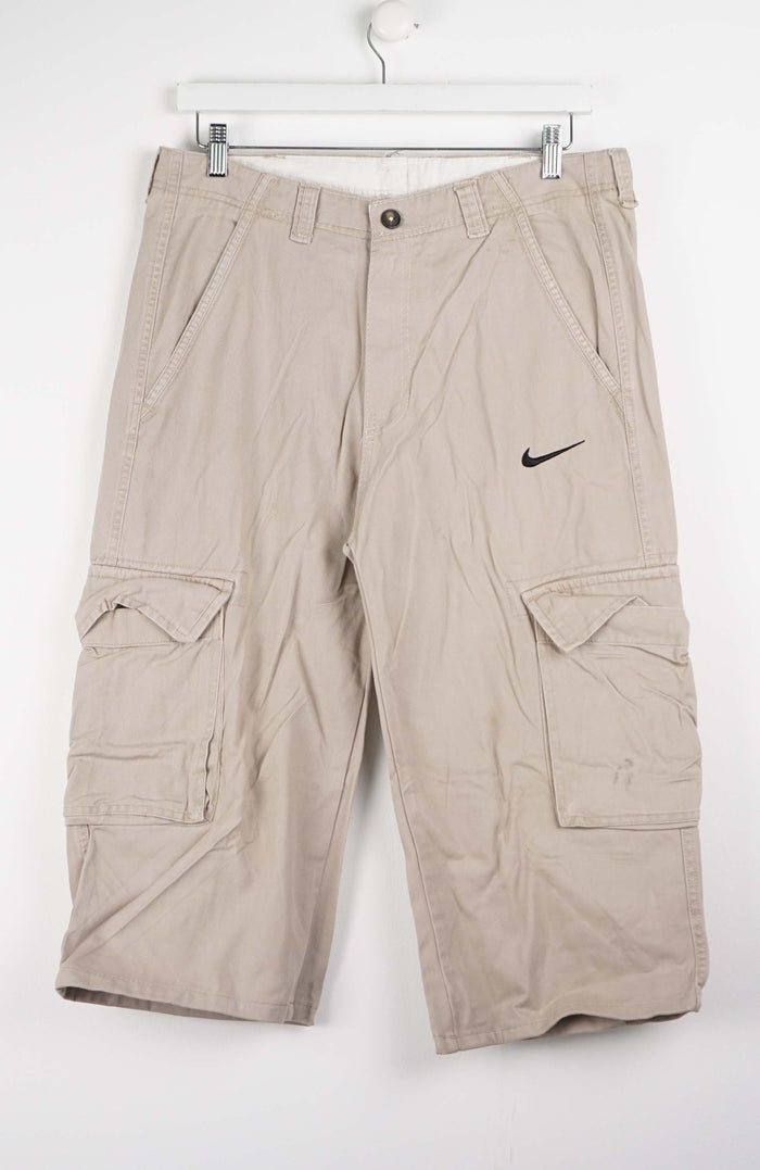 VINTAGE REWORK CARGO CAPRI SHORTS W35