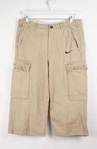 VINTAGE REWORK CARGO CAPRI SHORTS W35