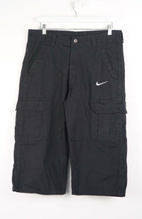 VINTAGE REWORK CARGO CAPRI SHORTS W35