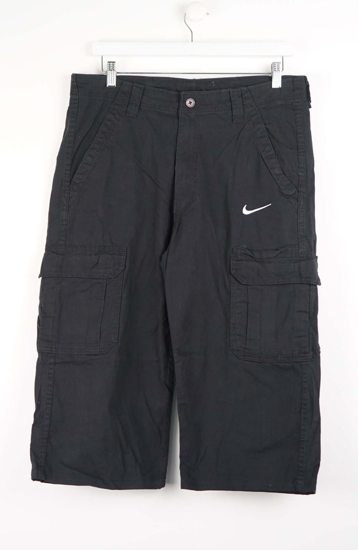 VINTAGE REWORK CARGO CAPRI SHORTS W35