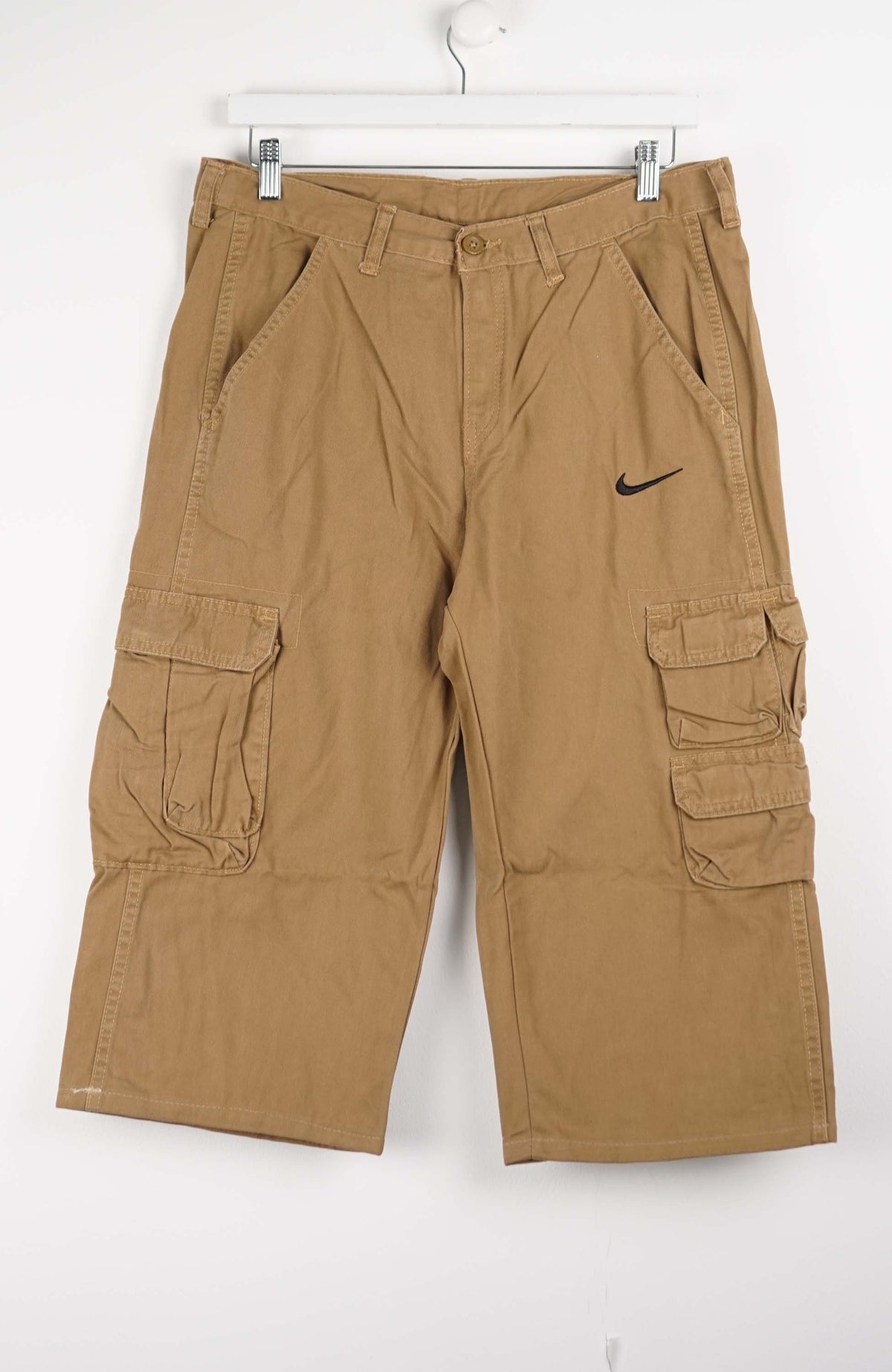 VINTAGE REWORK CARGO CAPRI SHORTS W35