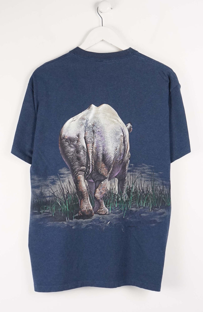VINTAGE ROAMING RHINOCEROS T-SHIRT (L)