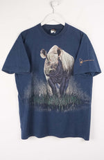 VINTAGE ROAMING RHINOCEROS T-SHIRT (L)