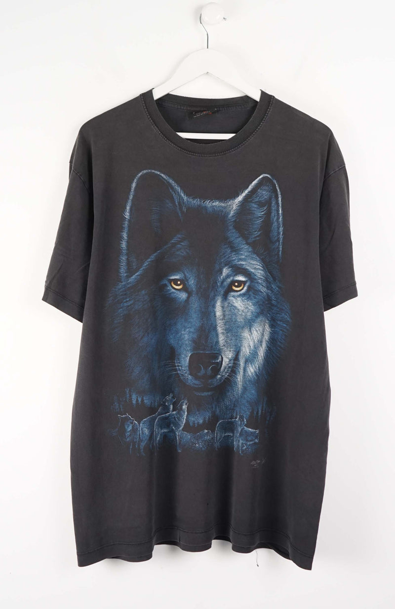 VINTAGE MIDNIGHT WOLF T-SHIRT (XL)