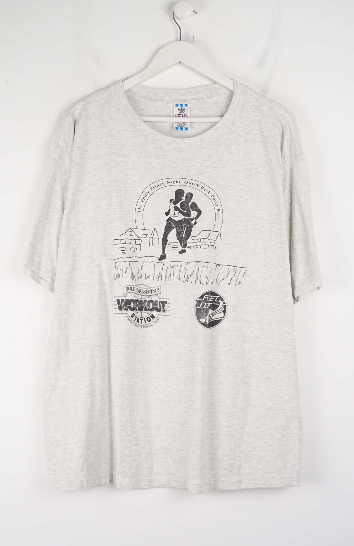 VINTAGE ADIDAS WORKOUT STATION T-SHIRT (XL)