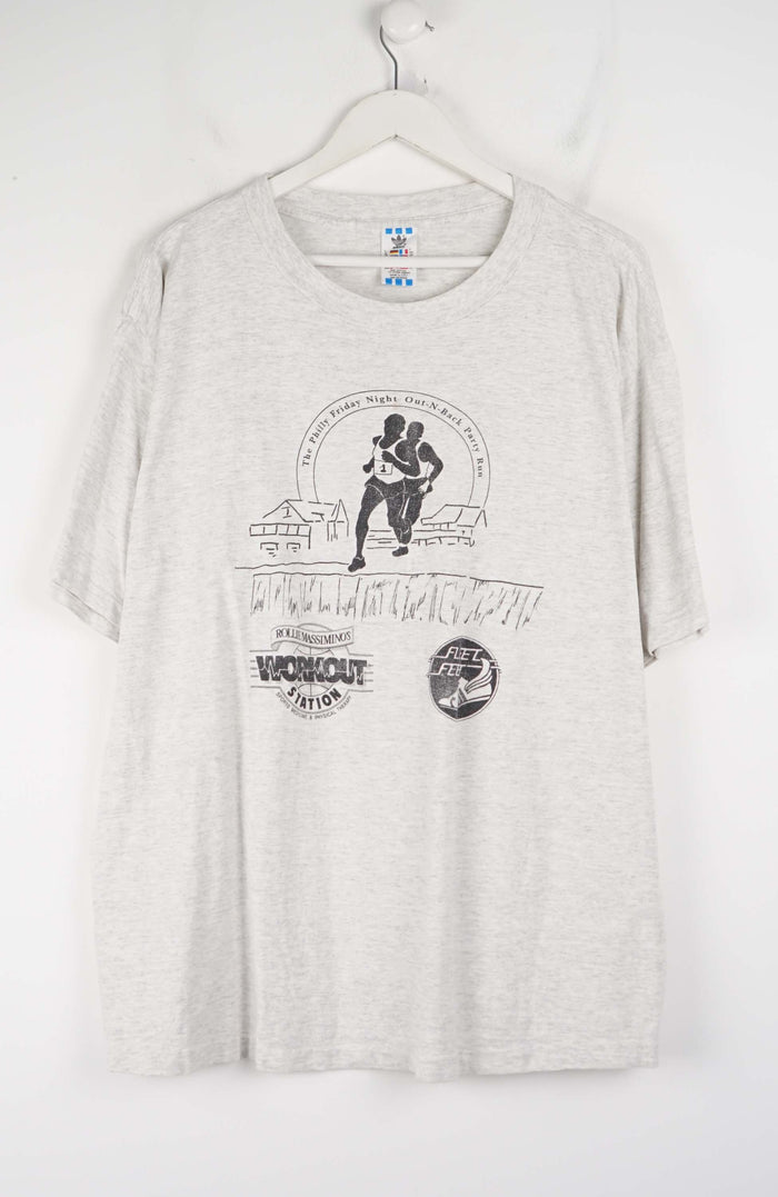 VINTAGE ADIDAS WORKOUT STATION T-SHIRT (XL)