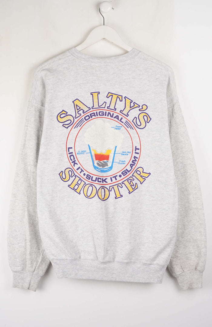 VINTAGE SALTY'S BAR PANAMA CITY SWEATER (M)