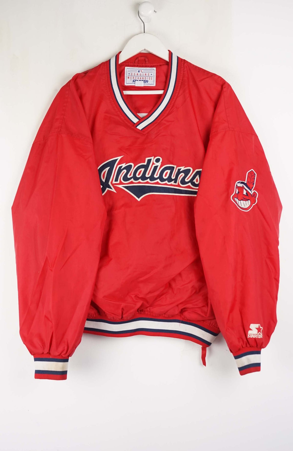 VINTAGE STARTER CLEVELAND INDIANS WINDBREAKER (L)