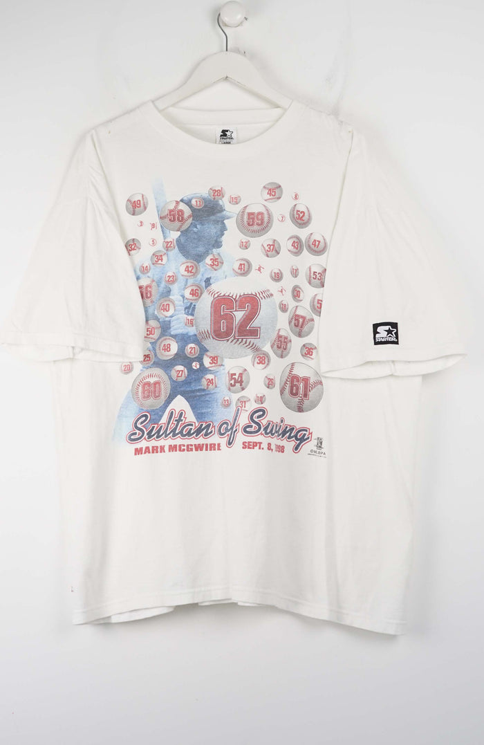 VINTAGE STARTER MARK MCGWIRE 1998 T-SHIRT (XL)
