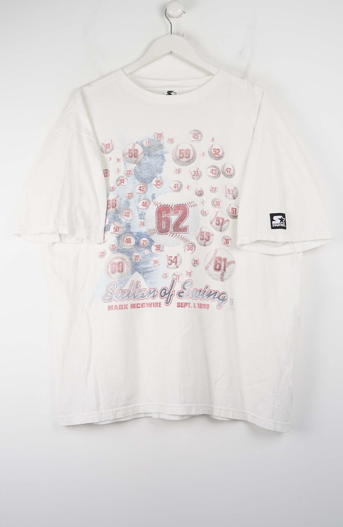 VINTAGE STARTER MARK MCGWIRE BASEBALL T-SHIRT (XL)