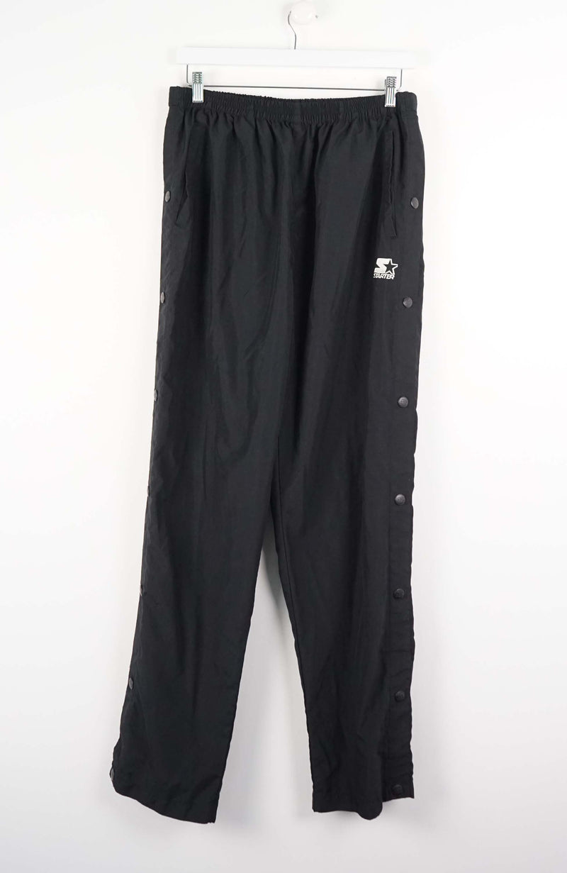 VINTAGE STARTER SNAP TRACK PANTS (M)