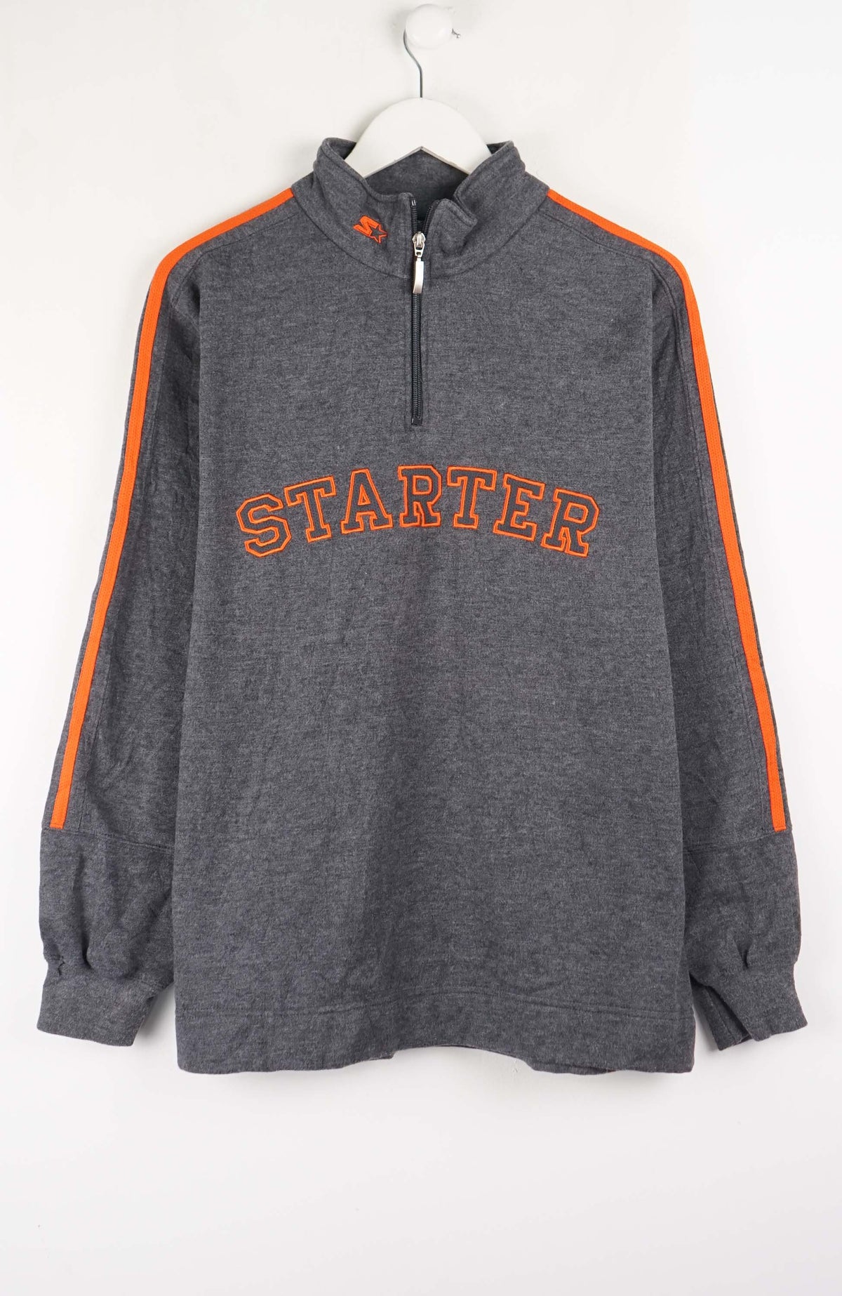 VINTAGE STARTER ZIP 1/4 SWEATER (M)
