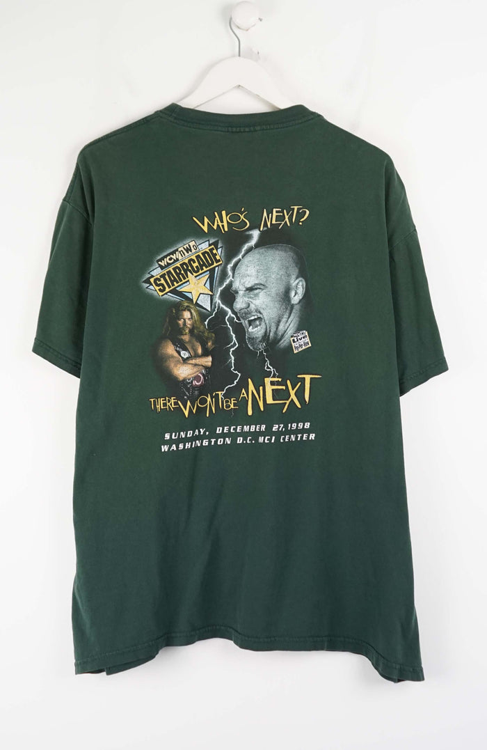 VINTAGE WCW STARRCADE GOLDBERG VS NASH T-SHIRT (XL)
