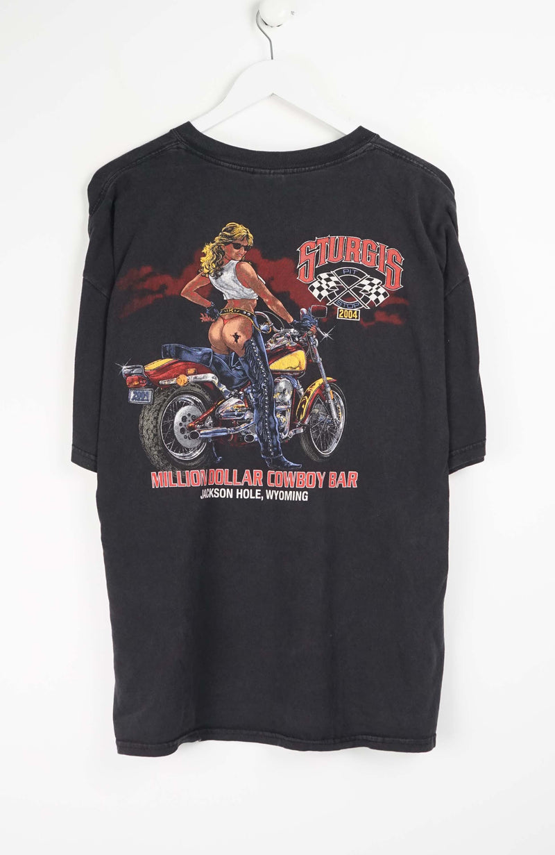 VINTAGE STURGIS COWBOY BAR T-SHIRT (XL)
