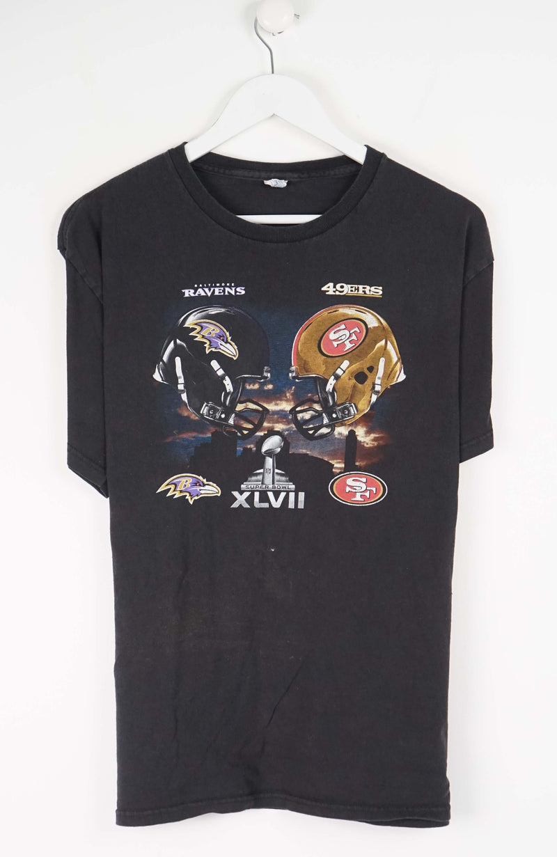VINTAGE SUPERBOWL RAVENS VS 49ERS T-SHIRT (M)