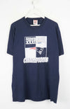 VINTAGE SUPER BOWL NEW ENGLAND PATRIOTS CHAMPIONS T-SHIRT (L)