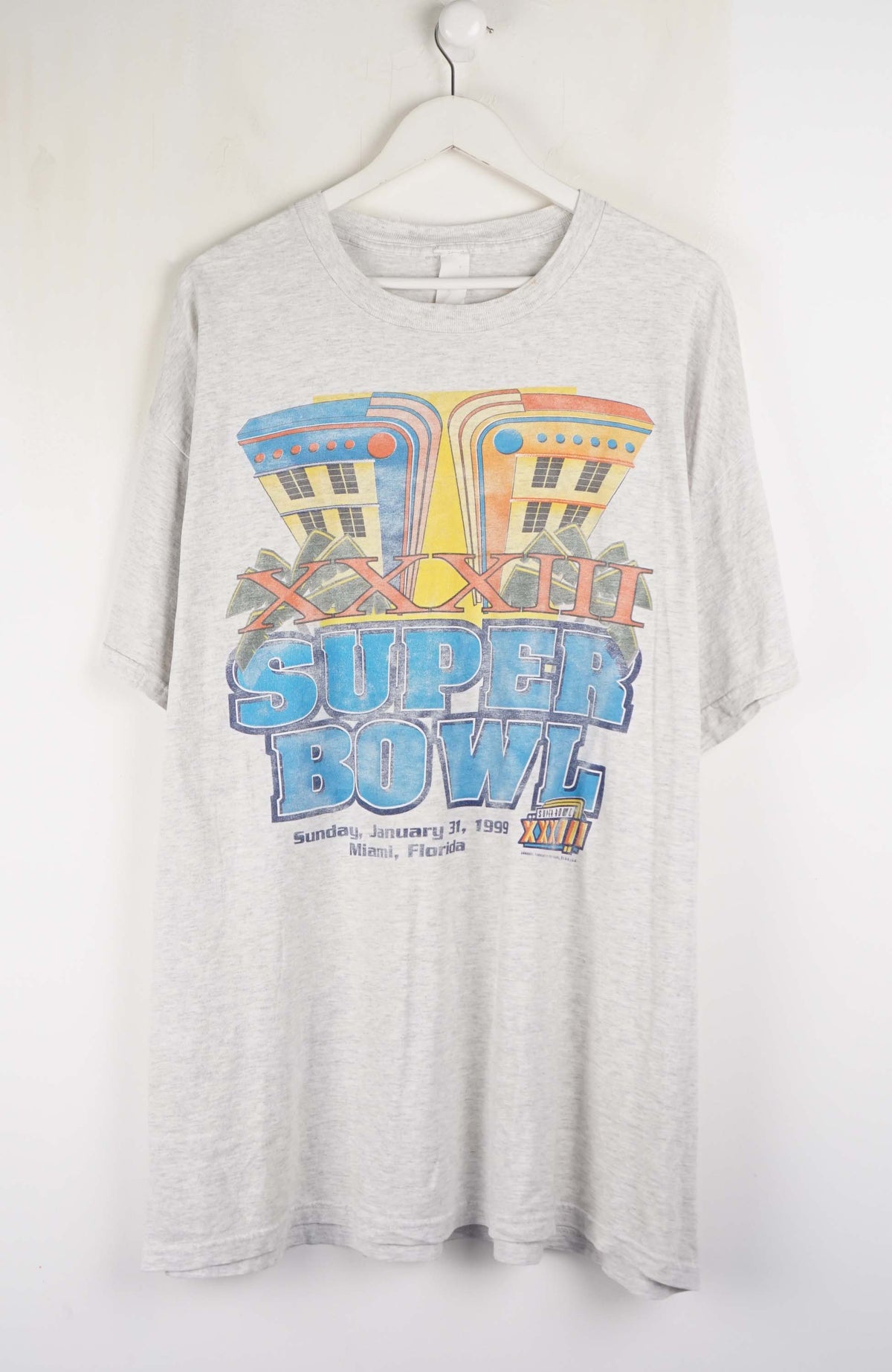 VINTAGE SUPER BOWL MIAMI, FLORIDA 1999 T-SHIRT (XXL)