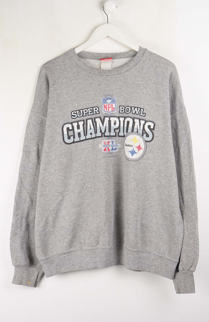 VINTAGE NFL PITTSBURGH STEELERS CHAMPIONS SWEATER (XL)