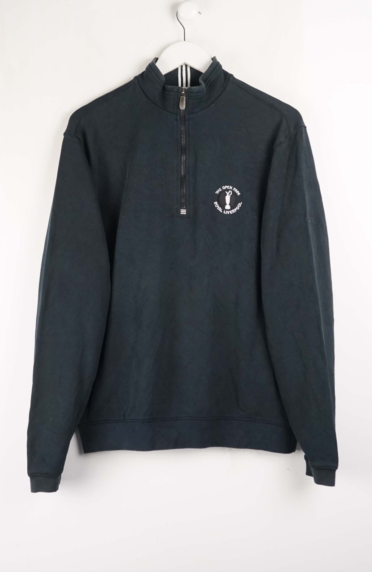 VINTAGE THE OPEN 2006 ROYAL LIVERPOOL GOLF 1/4 ZIP SWEATER (L)