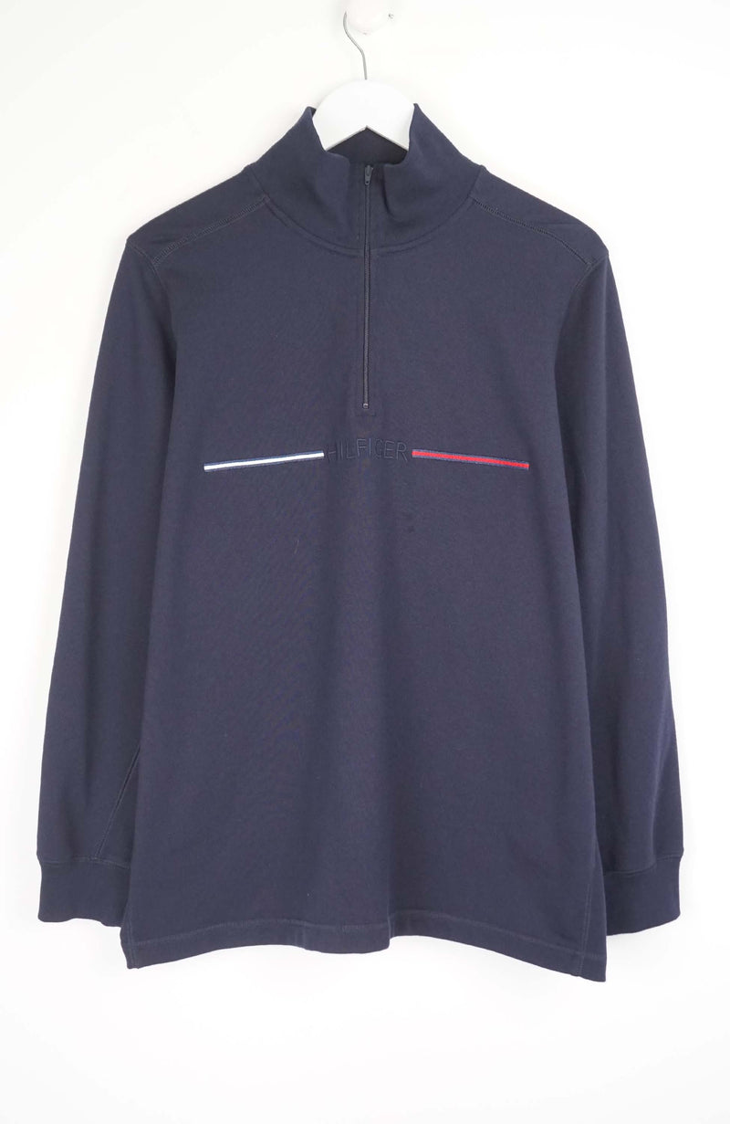 VINTAGE TOMMY HILFIGER 1/4 ZIP SWEATER (XL)