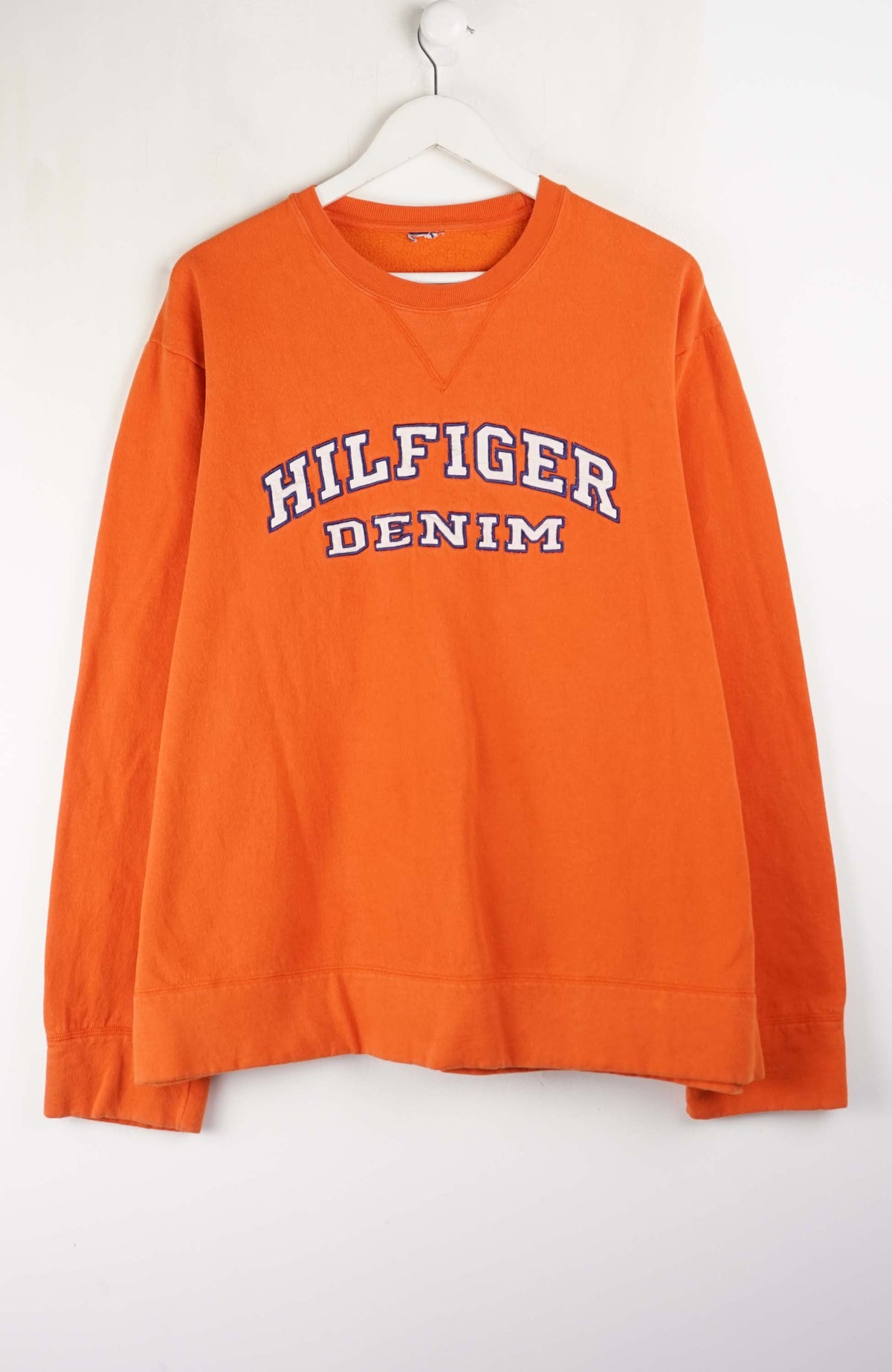 VINTAGE TOMMY HILFIGER DENIM SWEATER (XL)