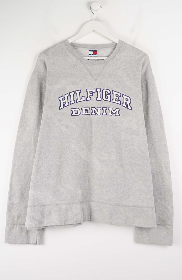 VINTAGE TOMMY HILFIGER DENIM SWEATER (XL)