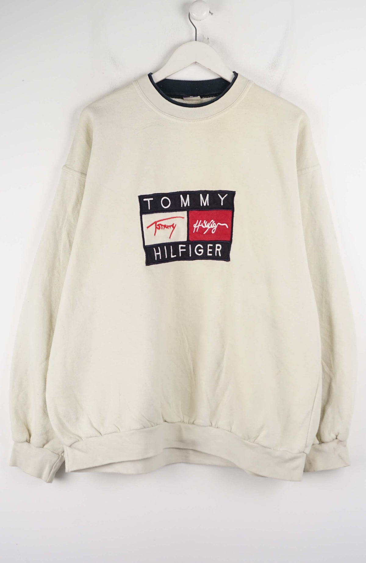 VINTAGE TOMMY HILFIGER SWEATER (XL) 90'S BOOTLEG