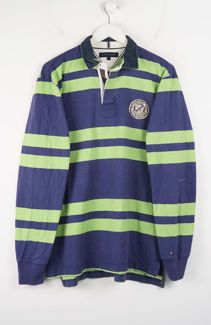 VINTAGE TOMMY HILFIGER RUGBY POLO SHIRT (L)
