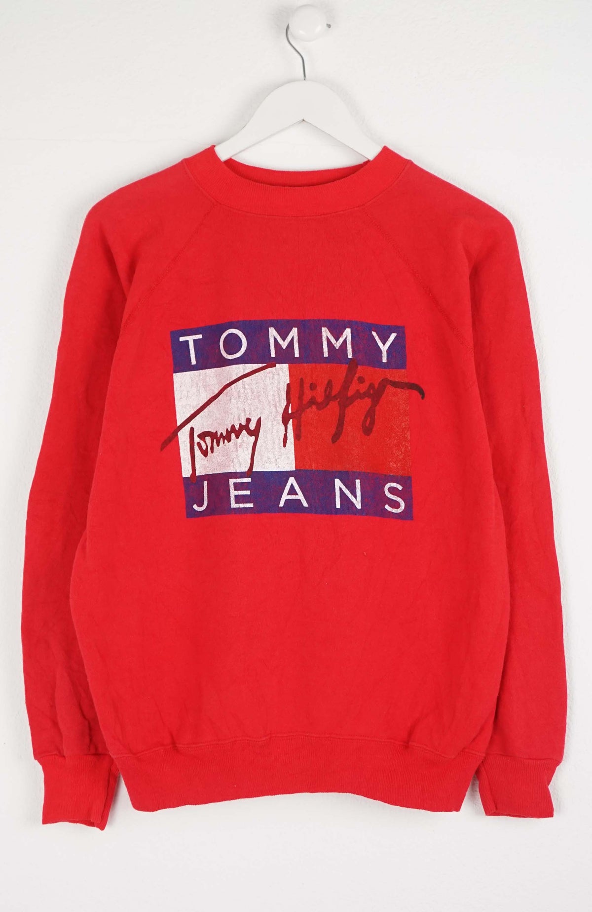 VINTAGE TOMMY HILFIGER SWEATER (S) 90'S BOOTLEG