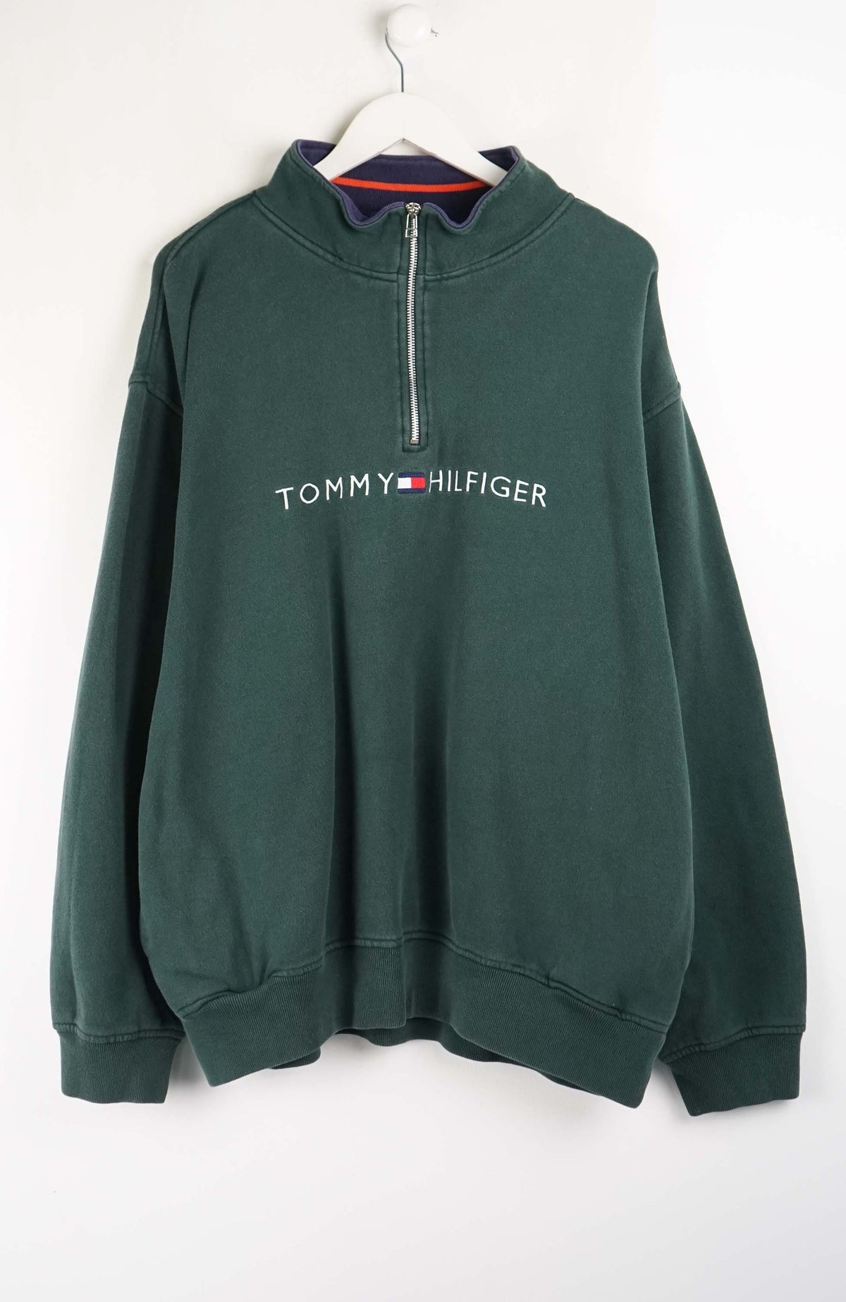 VINTAGE TOMMY HILFIGER 1/4 ZIP SWEATER (XXL)