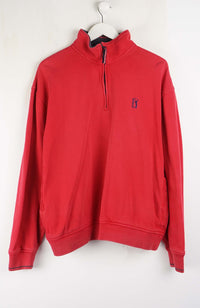 VINTAGE TOMMY HILFIGER 1/4 ZIP SWEATER (L)