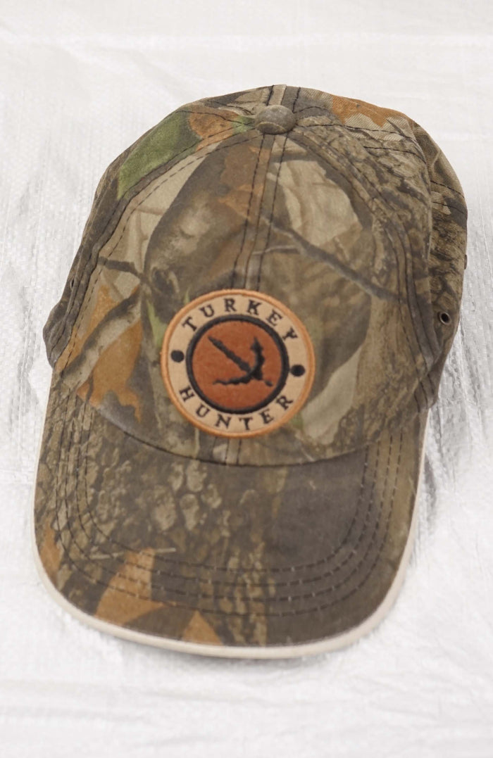 VINTAGE TURKEY HUNTER REAL TREE HAT