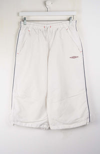 VINTAGE UMBRO 3/4 TRACK PANT SHORTS (S)