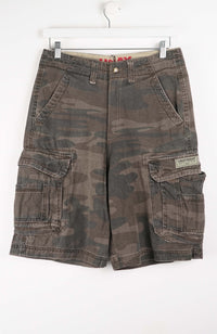 VINTAGE CAMO CARGO SHORTS W32