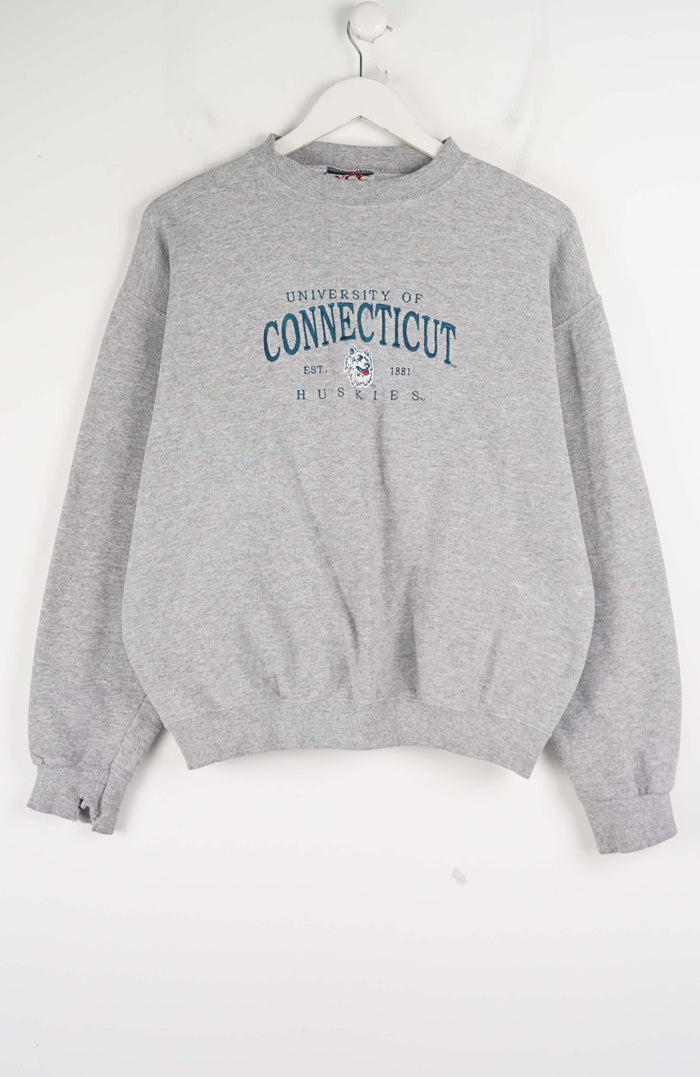 VINTAGE UNIVERSITY OF CONNECTICUT EST.1881 HUSKIES SWEATER (S)