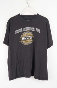 VINTAGE UNIVERSITY OF BEER PONG T-SHIRT (M)