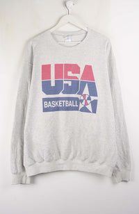 VINTAGE USA BASKETBALL SWEATER (XL)