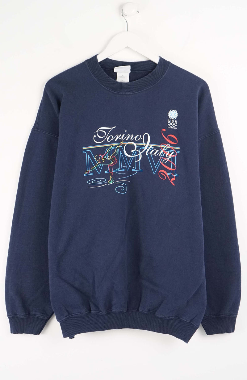 VINTAGE USA OYLIMPIC TORINO 2009 SWEATER (XL)
