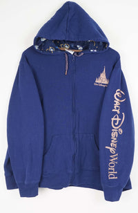 VINTAGE WALT DISNEY WORLD FULL ZIP SWEATER (L)