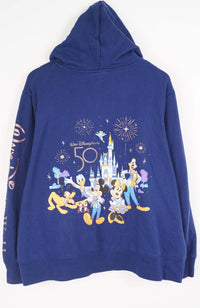 VINTAGE WALT DISNEY WORLD FULL ZIP SWEATER (L)
