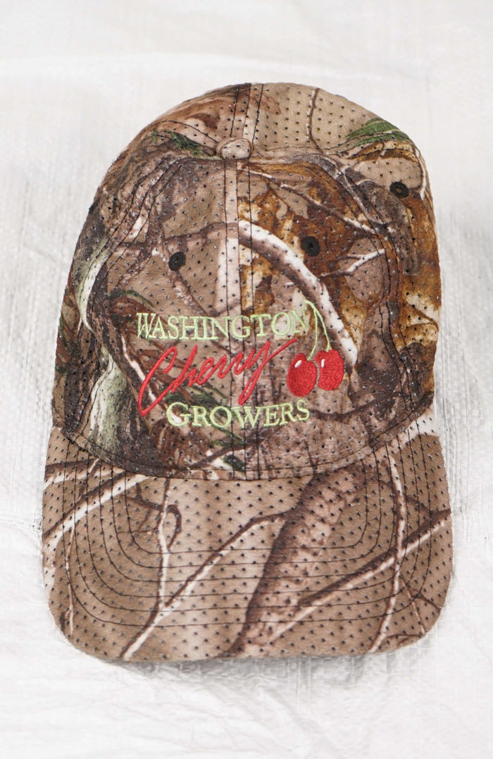 VINTAGE WASHINGTON CHERY GROWERS  REAL TREE HAT